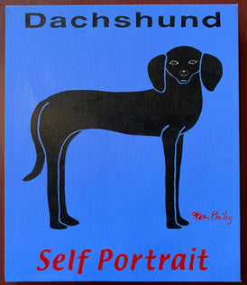 Dachshund Self-Portrait - Original Painting