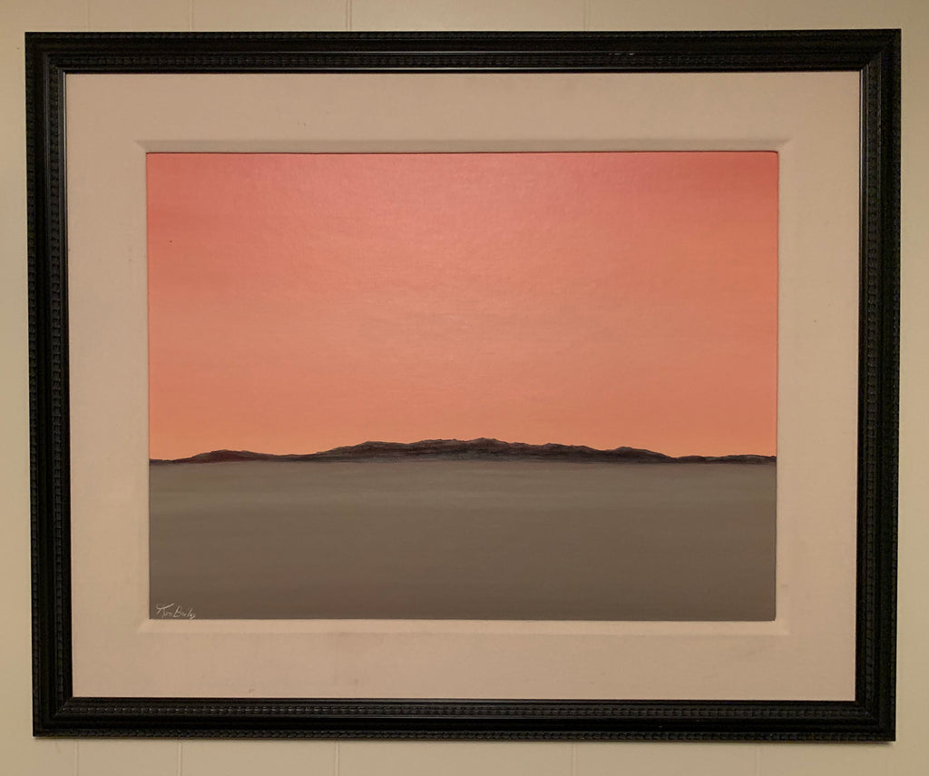 ORANGE SKY - Landscape - 26" x 32" including frame