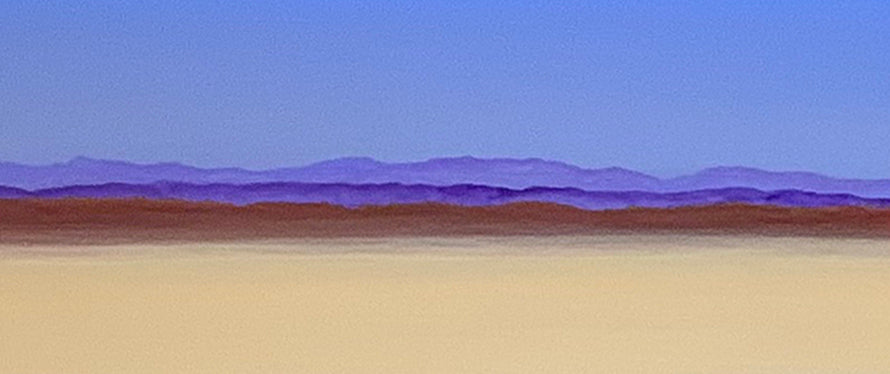 The Desert - Landscape - 38" x 50" including Rosewood frame