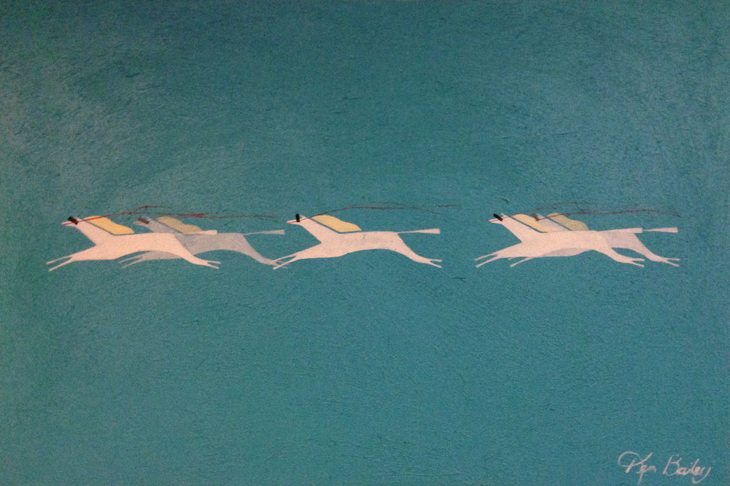 With The Wind - Original Painting by Ken Bailey