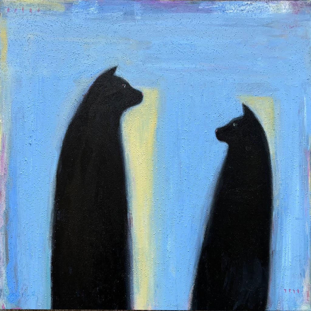 TWO BLACK CATS
