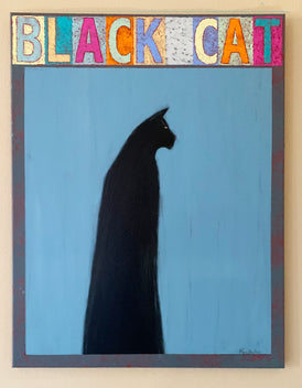 BLACK CAT - Original Painting