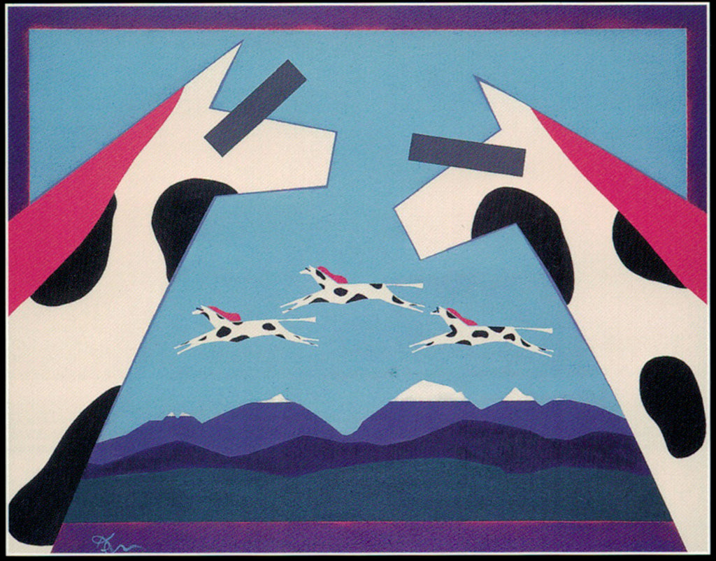 Rocky Mountain Pintos - Original Painting by Ken Bailey