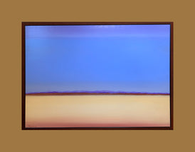 The Desert - Landscape - 38" x 50" including Rosewood frame