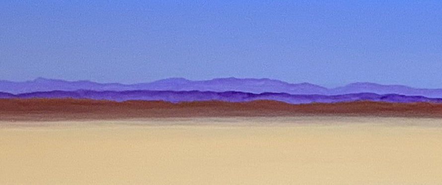 The Desert - Landscape - 38" x 50" including Rosewood frame