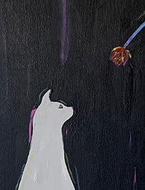 Gray Cat - Original Painting